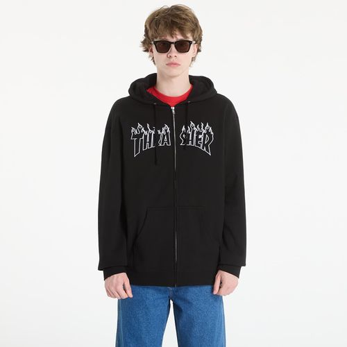 Felpa Flame Embroidered Zip Hoodie XXL - Thrasher - Modalova