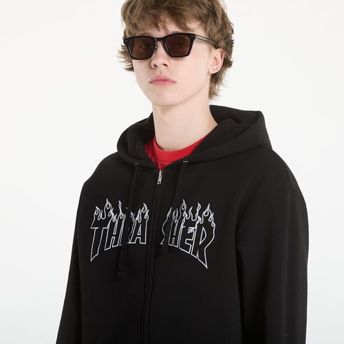 Felpa Flame Embroidered Zip Hoodie XXL - Thrasher - Modalova
