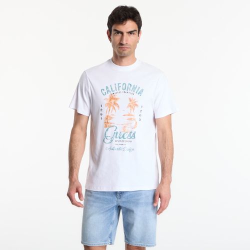 Maglietta Cn Ss Summer Slub Tee L - GUESS - Modalova