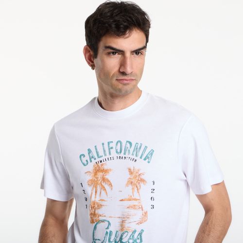 Maglietta Cn Ss Summer Slub Tee L - GUESS - Modalova