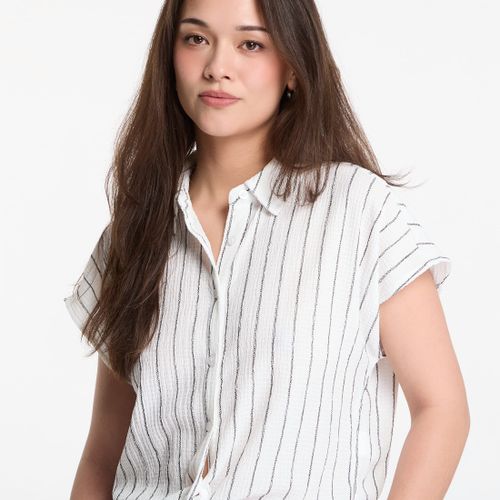 Camicia Ladies Structured Striped Tied Blouse / L - Urban Classics - Modalova