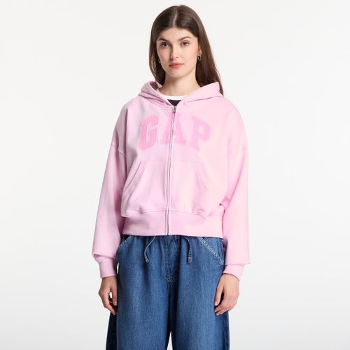 Felpa GAP Frch Ft Logo Fz Pink XS - GAP - Modalova