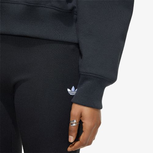 Felpa adidas Ess Crw Lo Black S - adidas Originals - Modalova