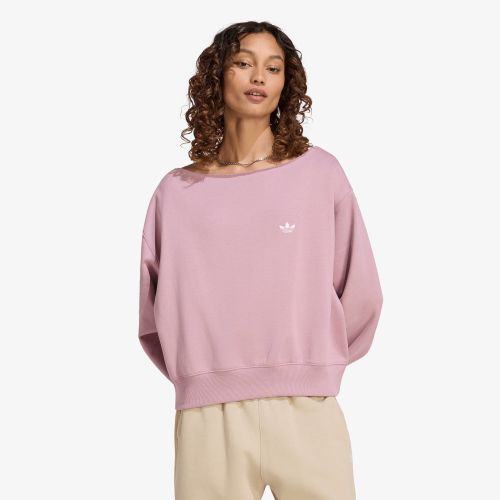 Felpa adidas Ess Crw Lo S - adidas Originals - Modalova
