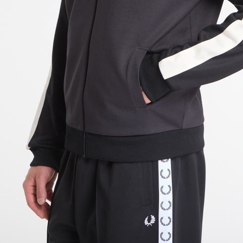 Felpa Contrast Sleeve Track Jacket S - FRED PERRY - Modalova