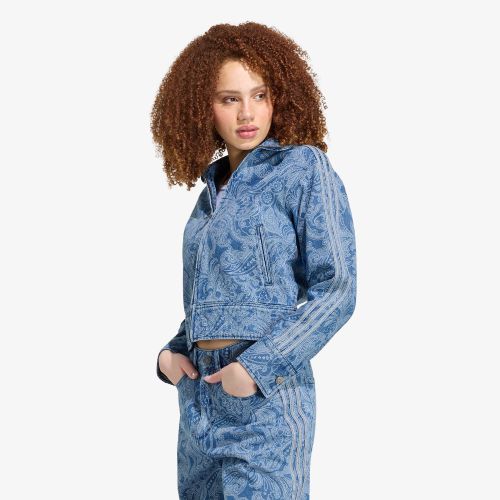 Giacca adidas Liberty London Firebird Denim Tracktop / S - adidas Originals - Modalova