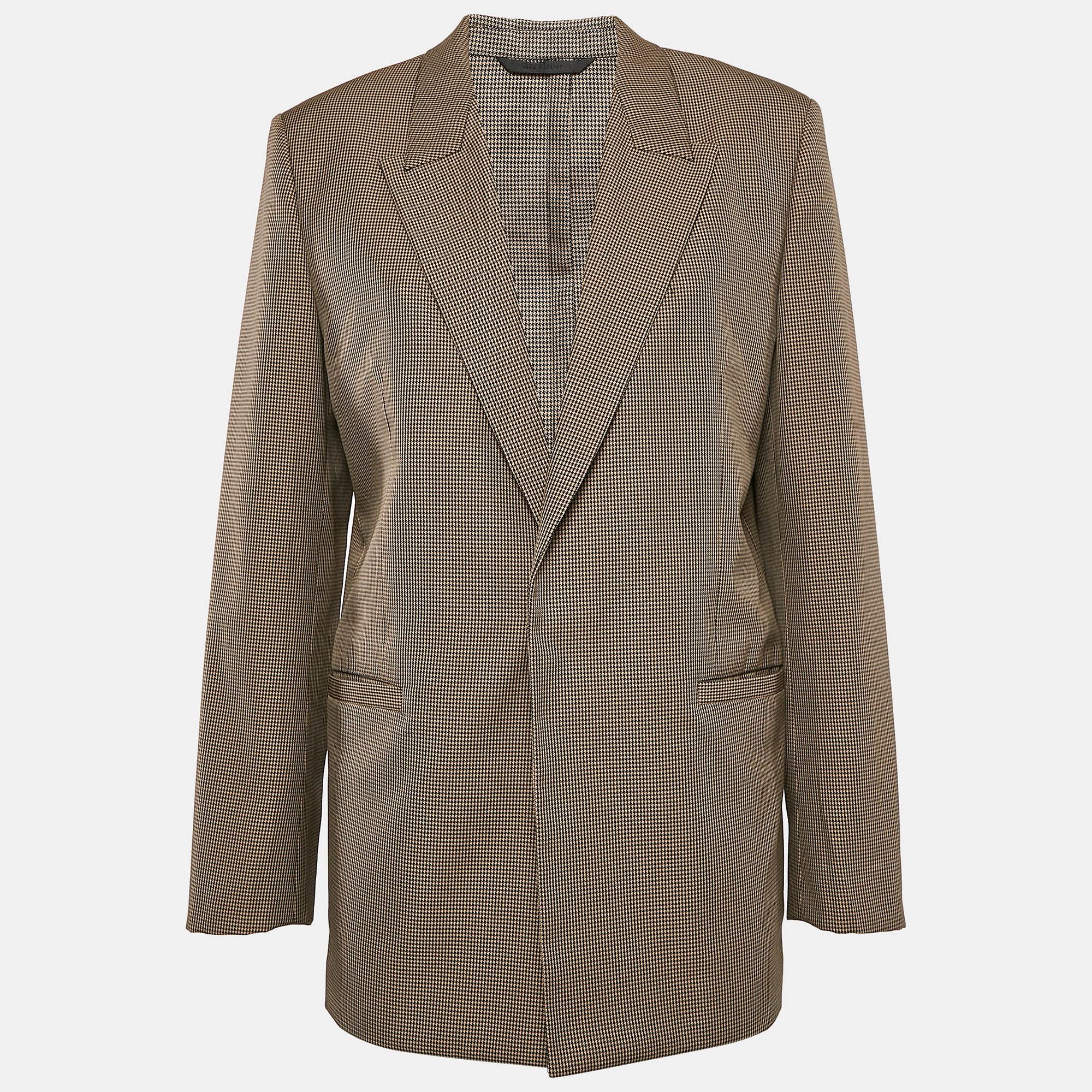 Houndstooth Single Breasted Blazer S - Givenchy - Modalova