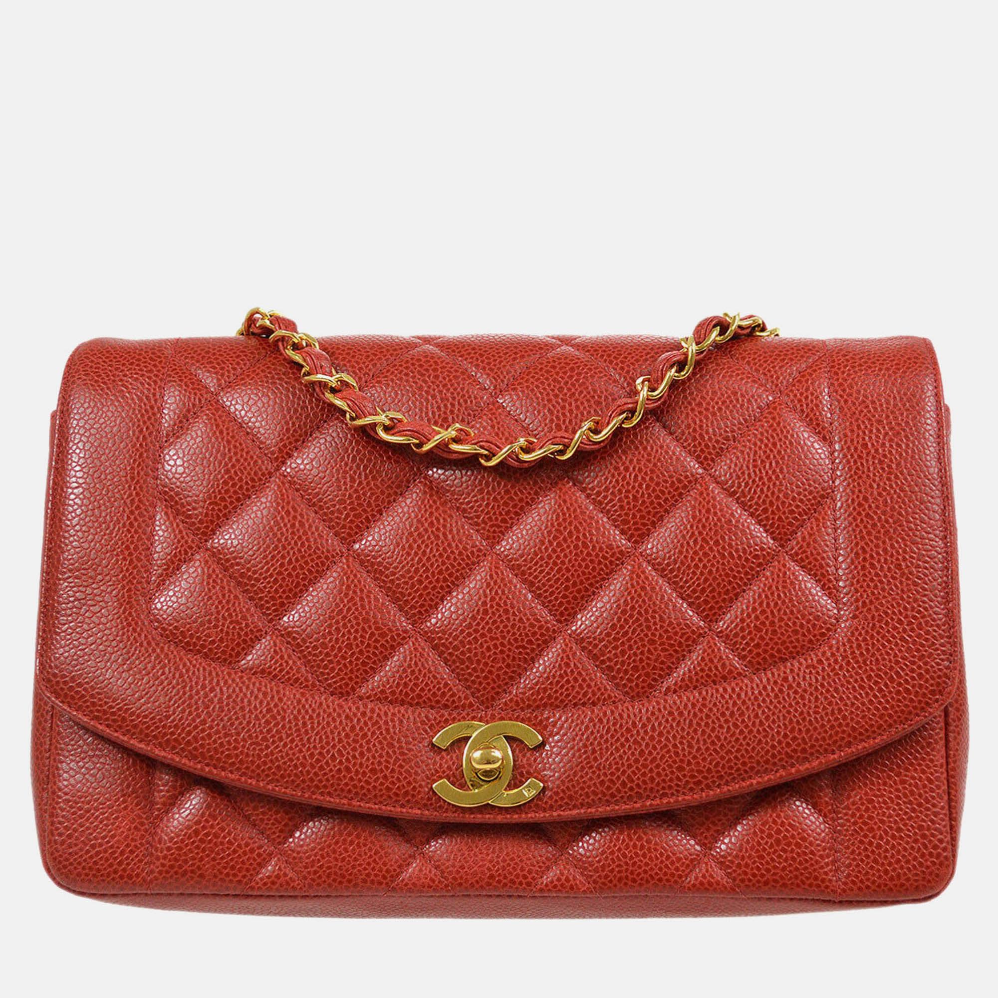 Diana Medium Calfskin Chain Shoulder Bag - Chanel - Modalova