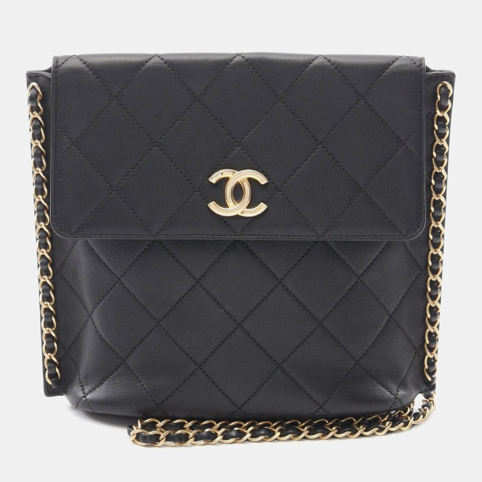 Matelasse Lambskin Chain Shoulder Bag - Chanel - Modalova