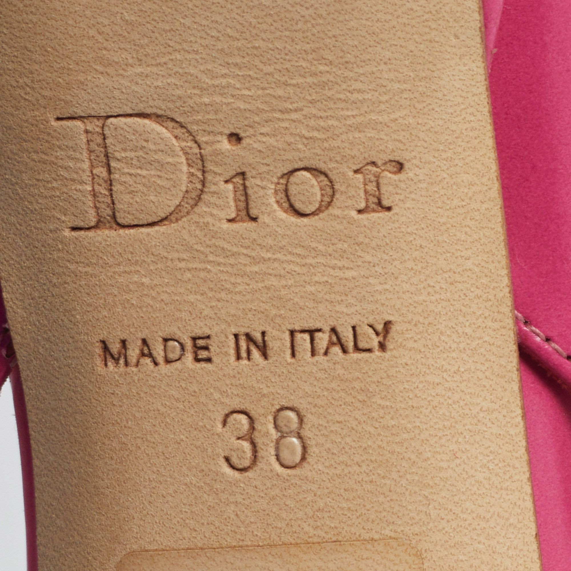 Delicate Size 38 Leather Slingback Pumps - Dior - Modalova
