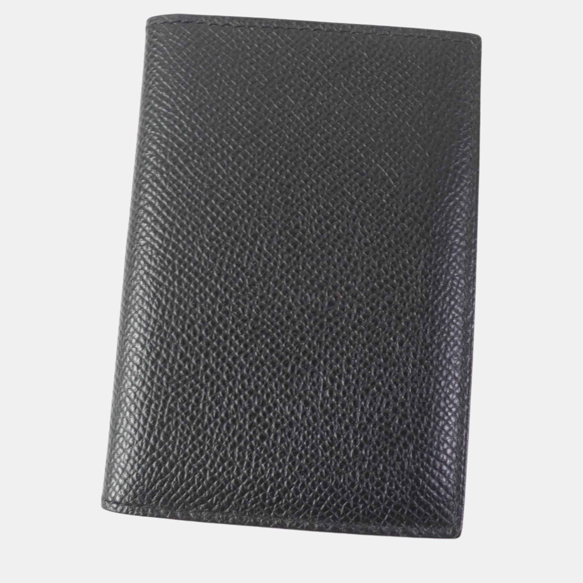 Hermes MC2 Euclid Epsom Bi-fold Card Case Black Leather - Hermes - Modalova