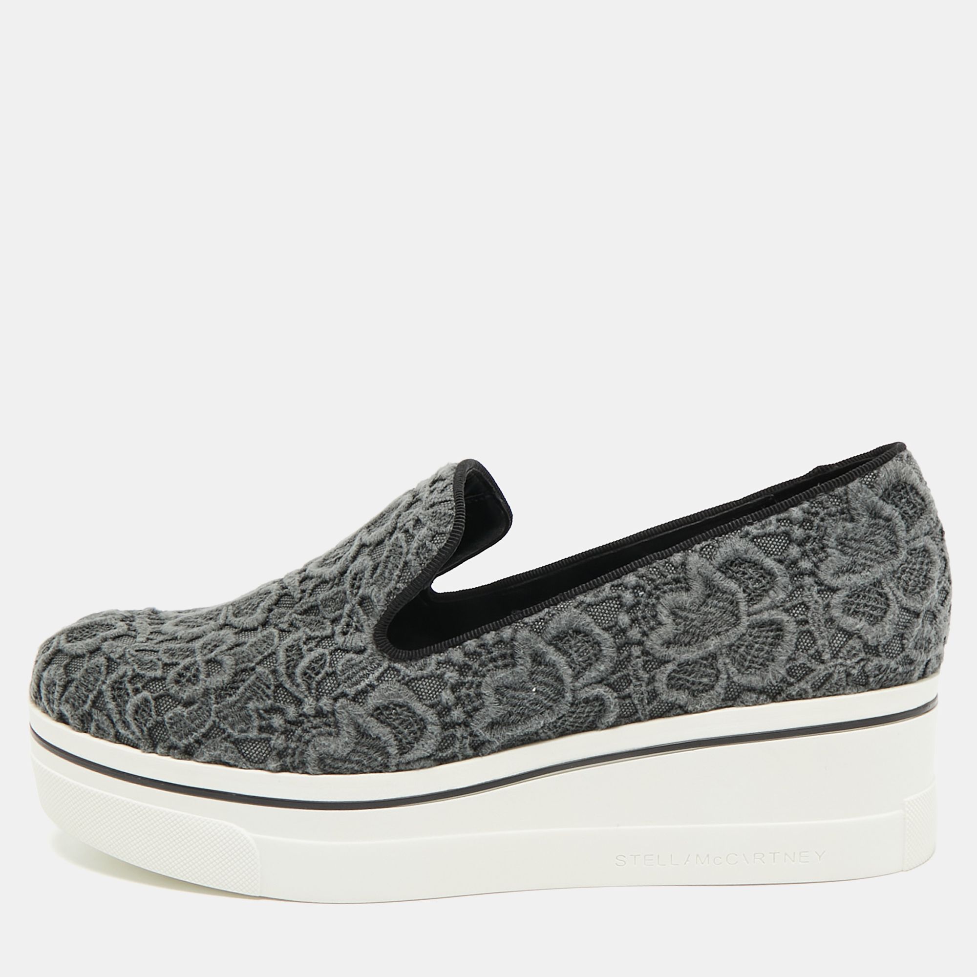 Embroidered Denim Binx Sneakers Size 41 - Stella McCartney - Modalova