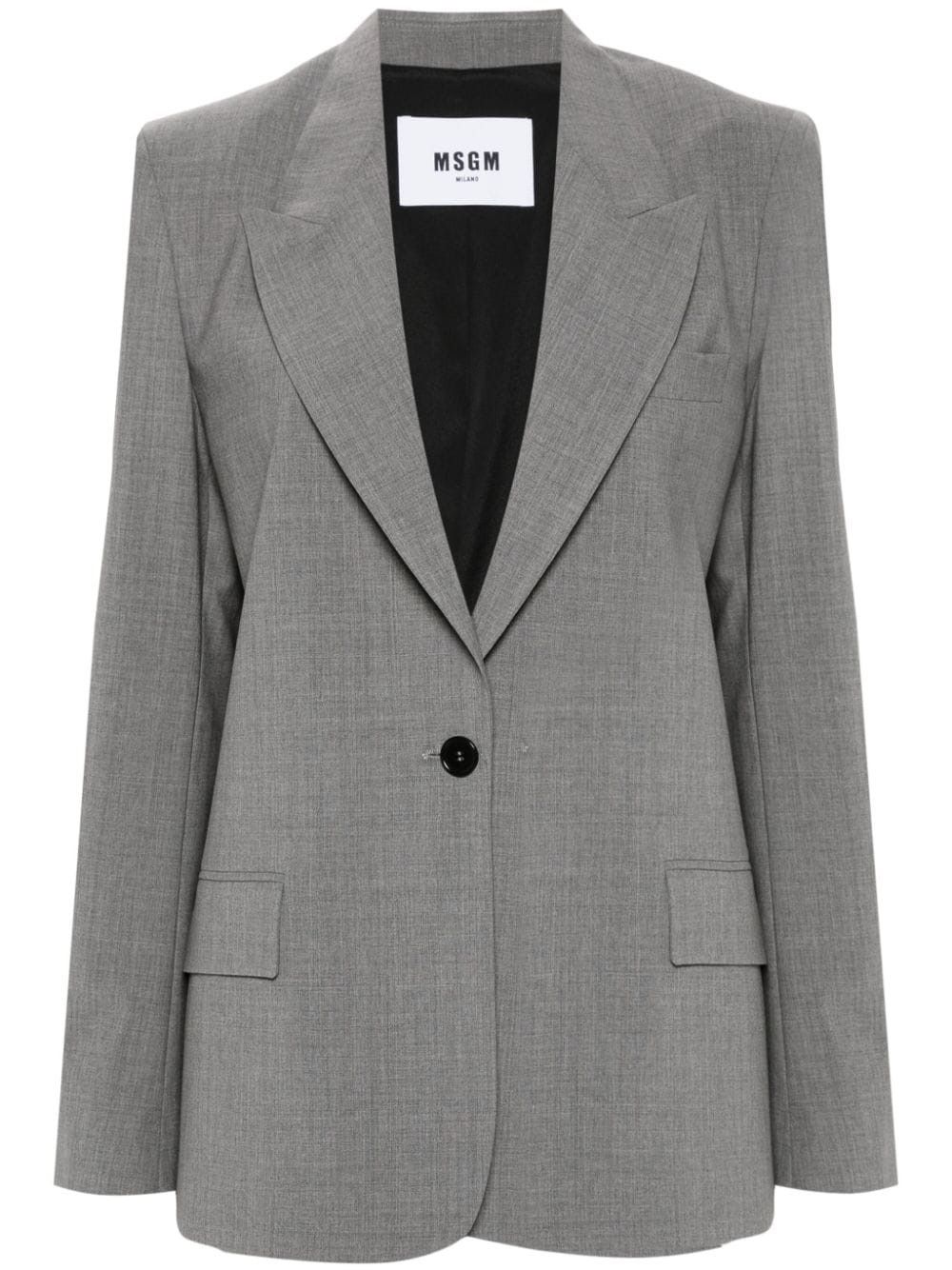 MSGM Classic Jacket With Button - MSGM - Modalova