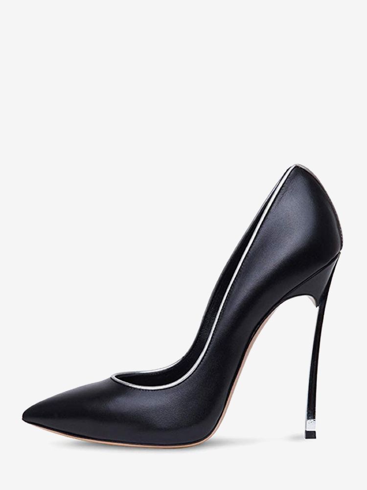 High Heels Pointed Toe Stiletto Plus Size Elegant White Pumps - milanoo.com - Modalova