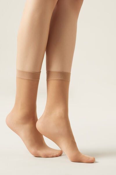 Denier 3/4 Length Sheer Socks Woman Size TU - Calzedonia - Modalova
