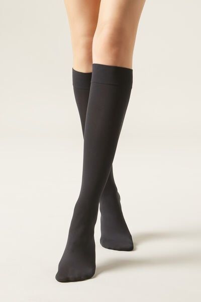 Denier Microfiber Knee-Highs Woman Size TU - Calzedonia - Modalova