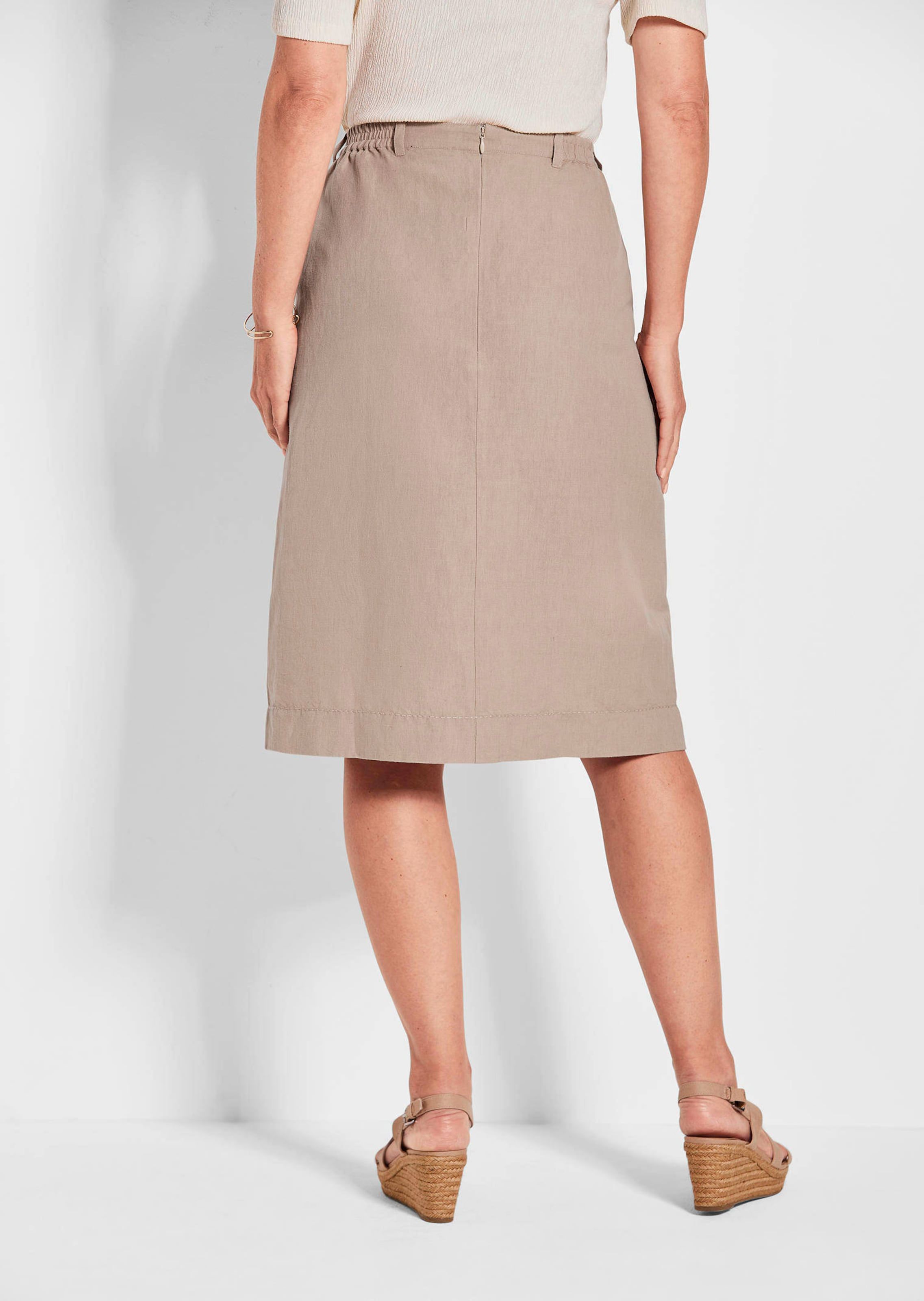 Rock im Cargo-Look - stein - Gr. 24 von Fashion - Goldner - Modalova