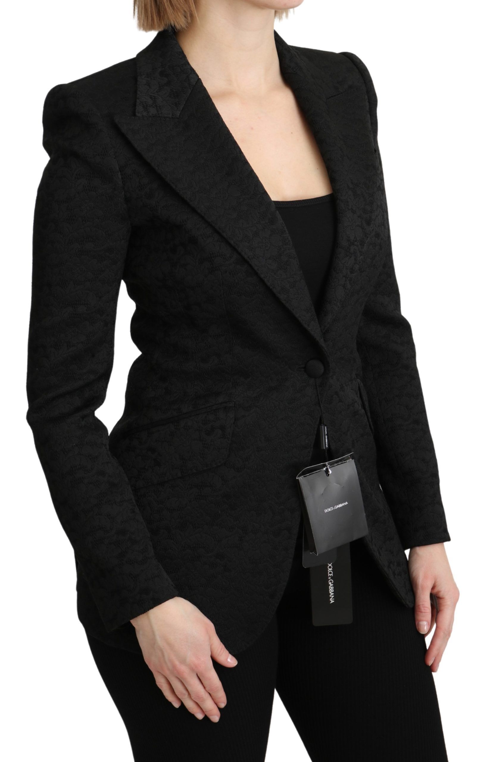 Brocade Single Breasted Blazer Women's Jacket - Dolce & Gabbana - Modalova