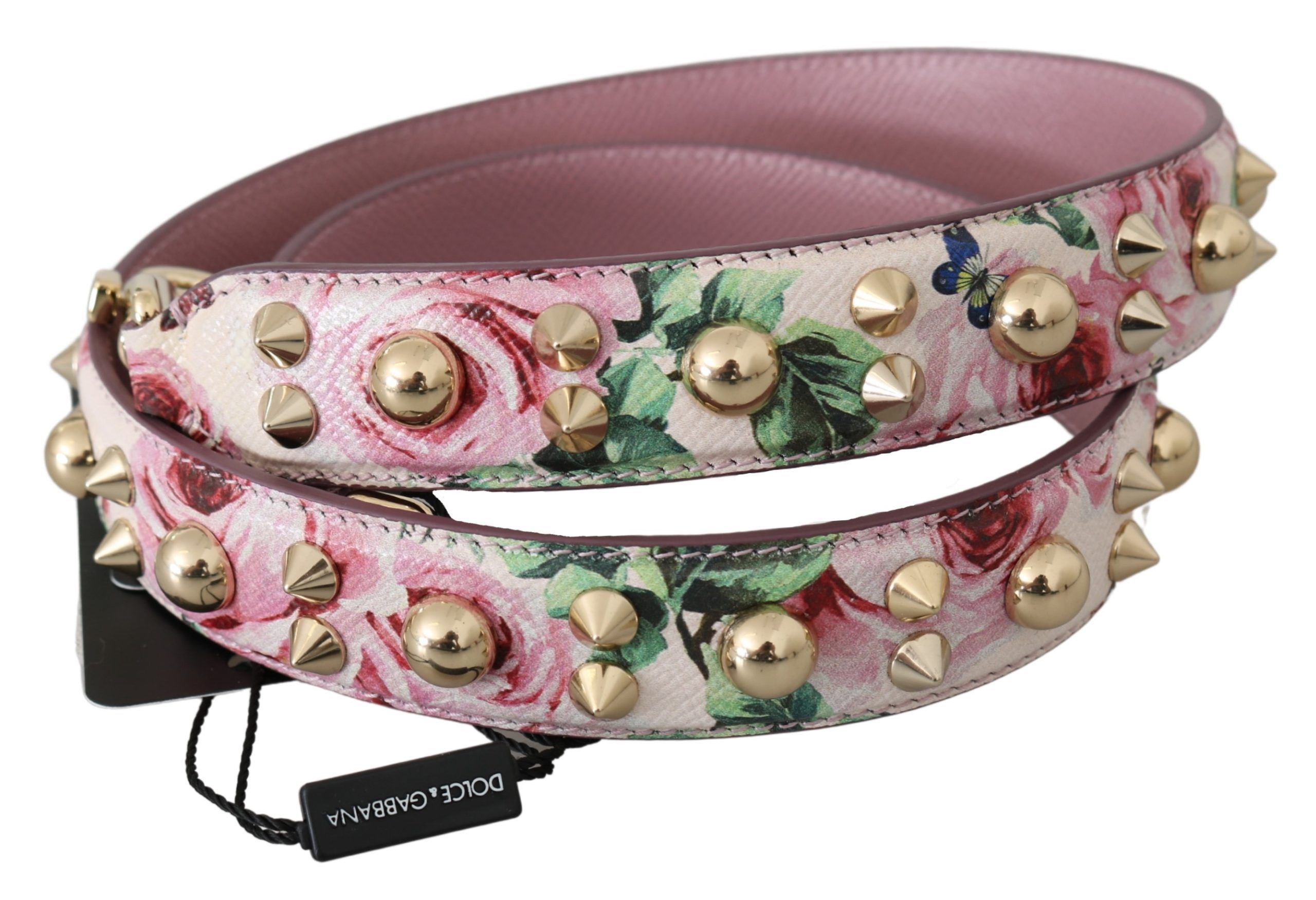Floral Leather Stud Accessory Shoulder Women's Strap - Dolce & Gabbana - Modalova