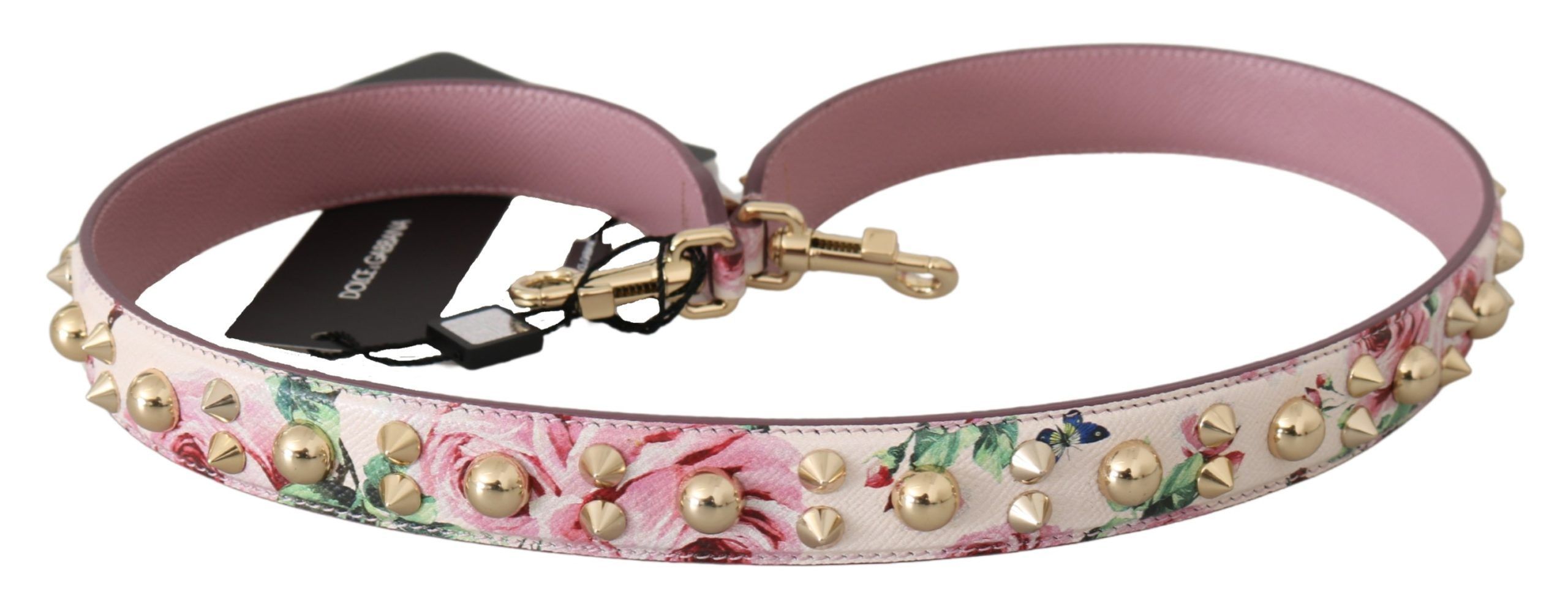 Floral Leather Stud Accessory Shoulder Women's Strap - Dolce & Gabbana - Modalova