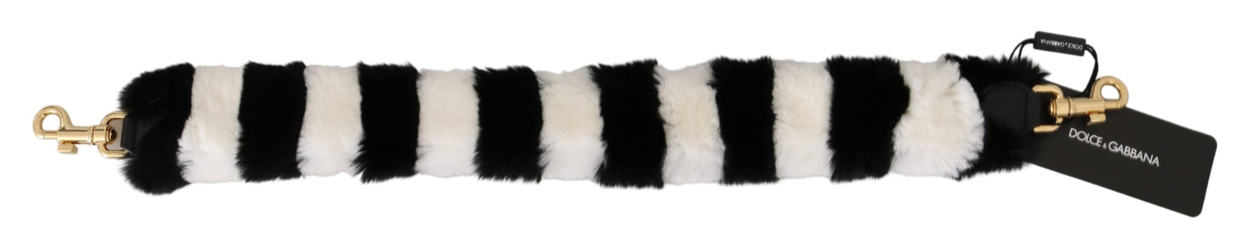 White Lapin Fur Accessory Shoulder Women's Strap - Dolce & Gabbana - Modalova