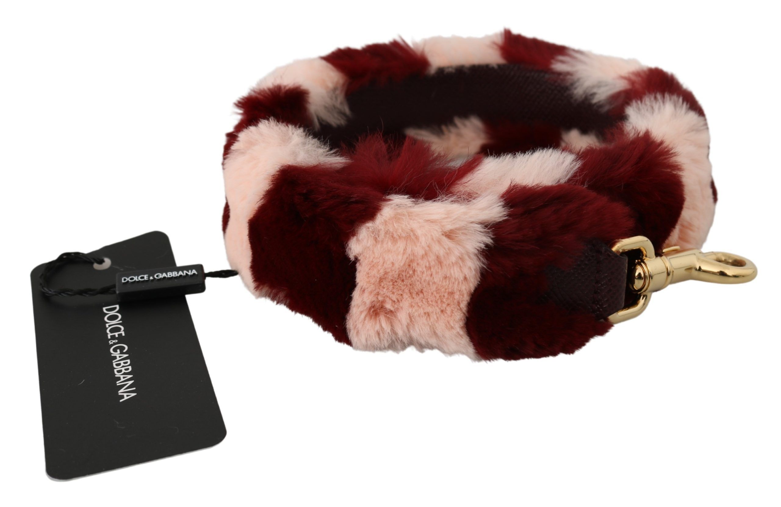 Pink Lapin Fur Accessory Shoulder Women's Strap - Dolce & Gabbana - Modalova