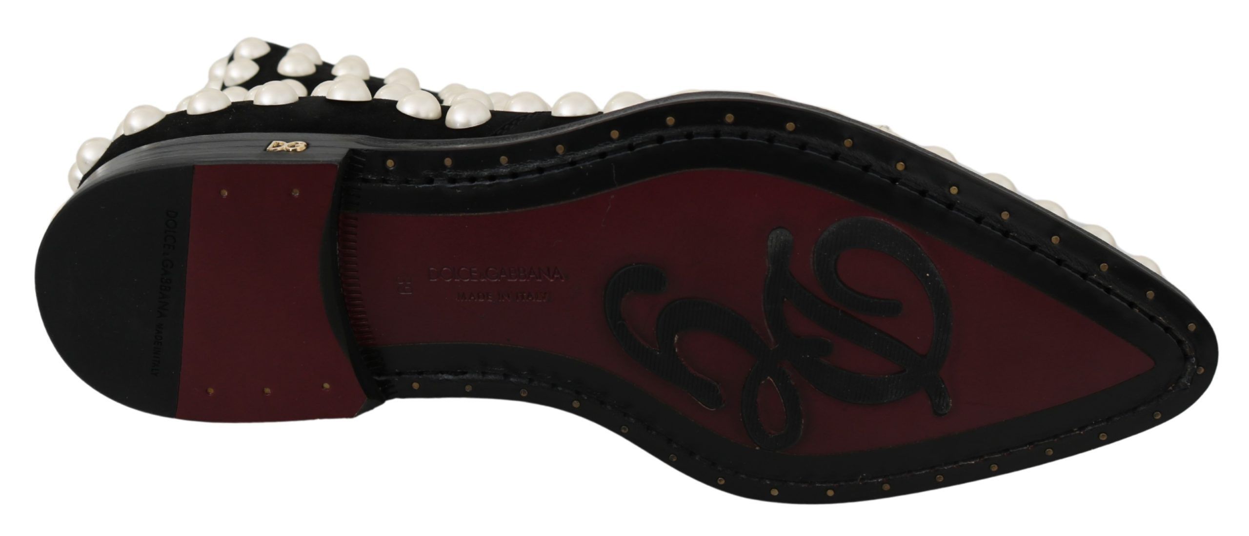 Suede Pearl Studs Boots Women's Shoes - Dolce & Gabbana - Modalova