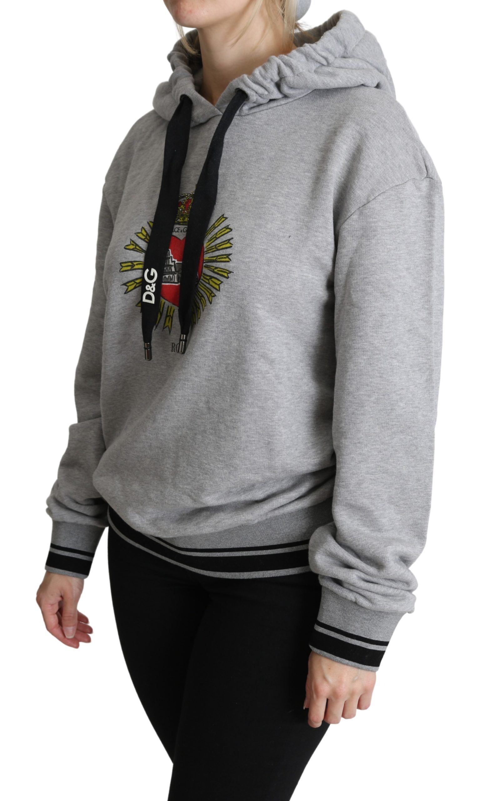 Printed Hooded Exclusive Logo Women's Sweater - Dolce & Gabbana - Modalova
