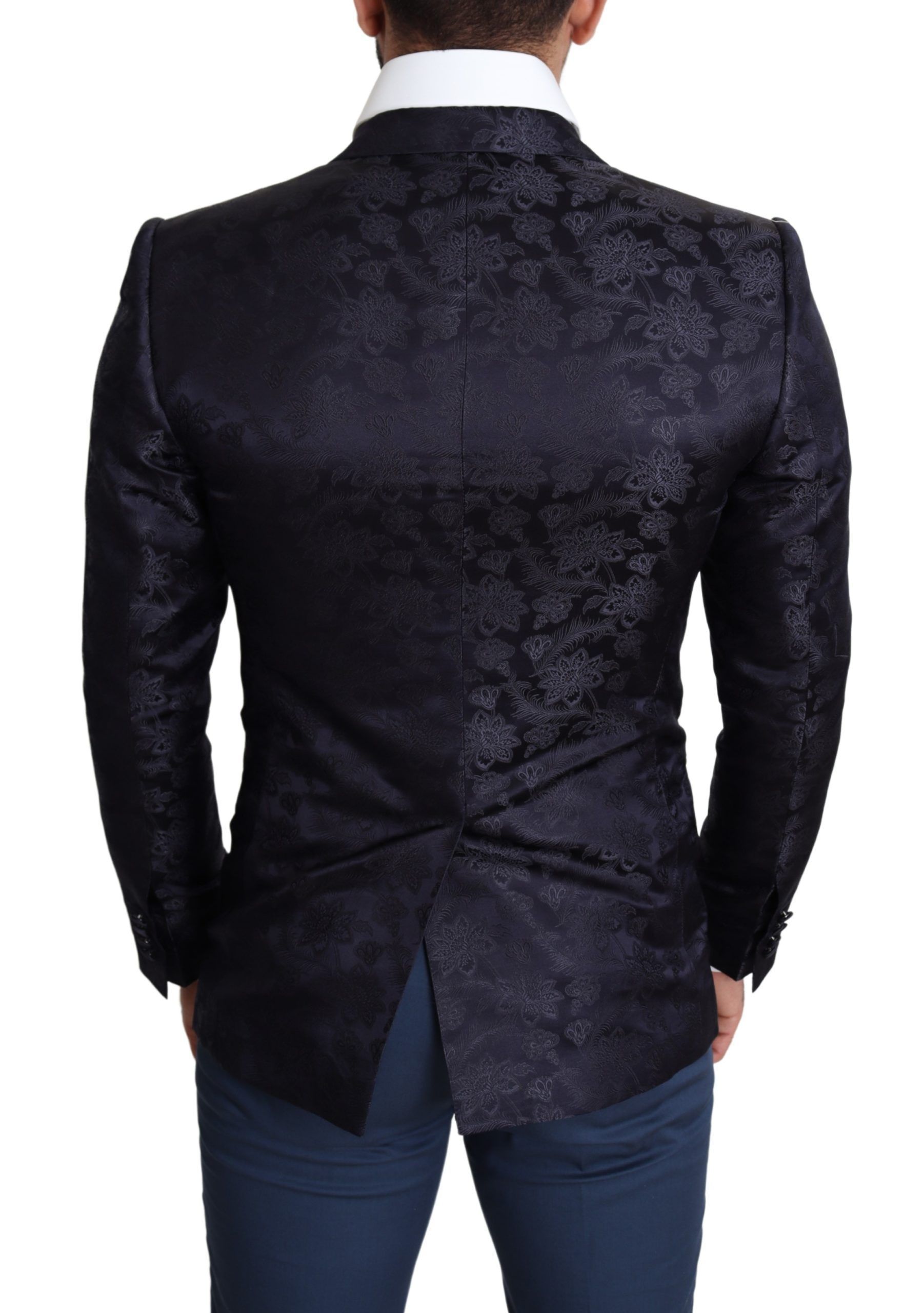 Floral Jacquard Silk Coat MARTINI Men's Blazer - Dolce & Gabbana - Modalova