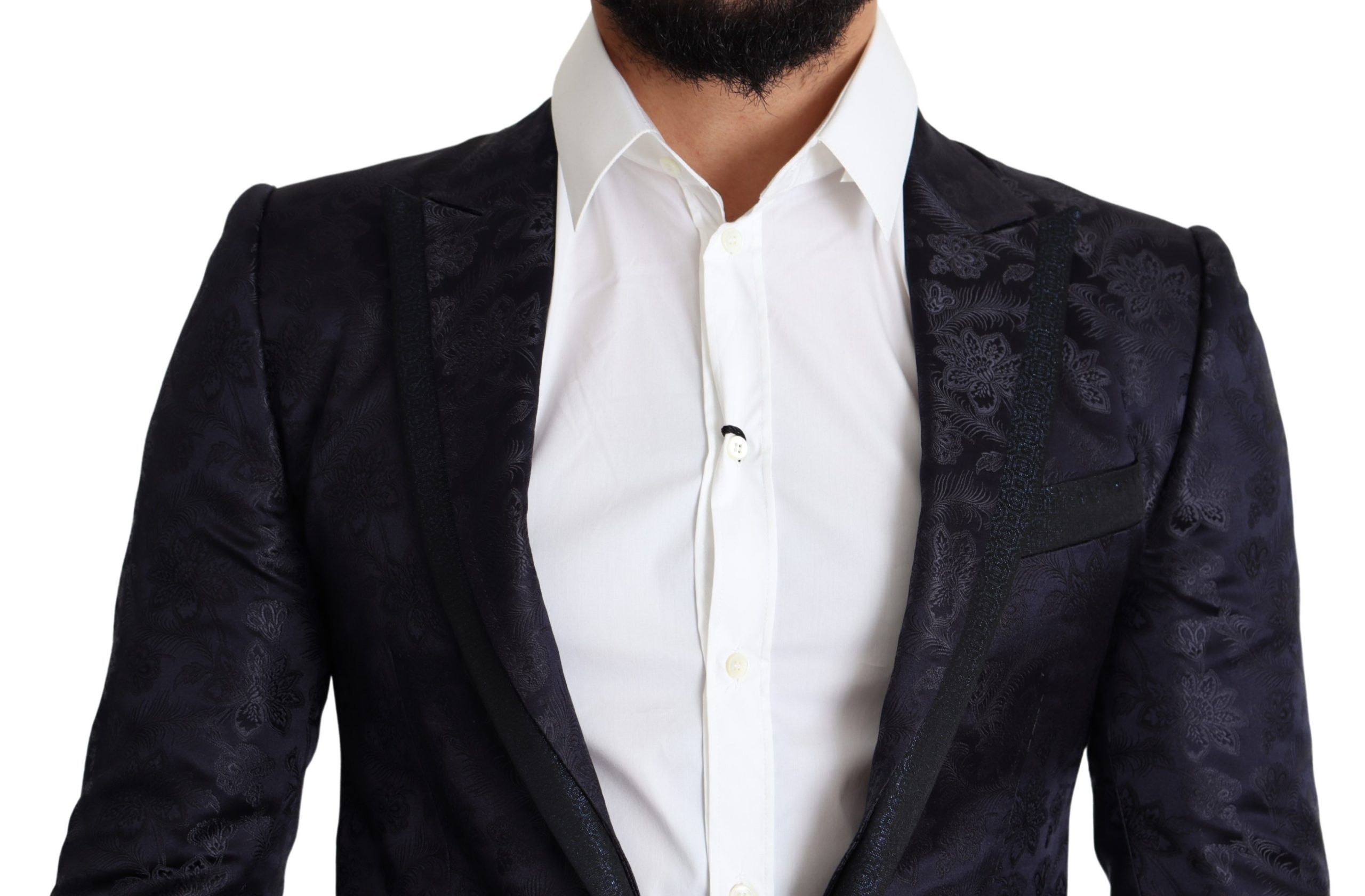 Floral Jacquard Silk Coat MARTINI Men's Blazer - Dolce & Gabbana - Modalova