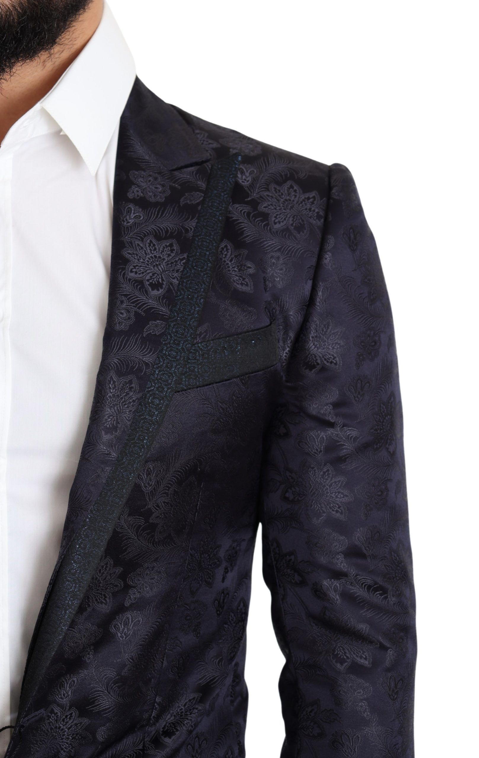 Floral Jacquard Silk Coat MARTINI Men's Blazer - Dolce & Gabbana - Modalova