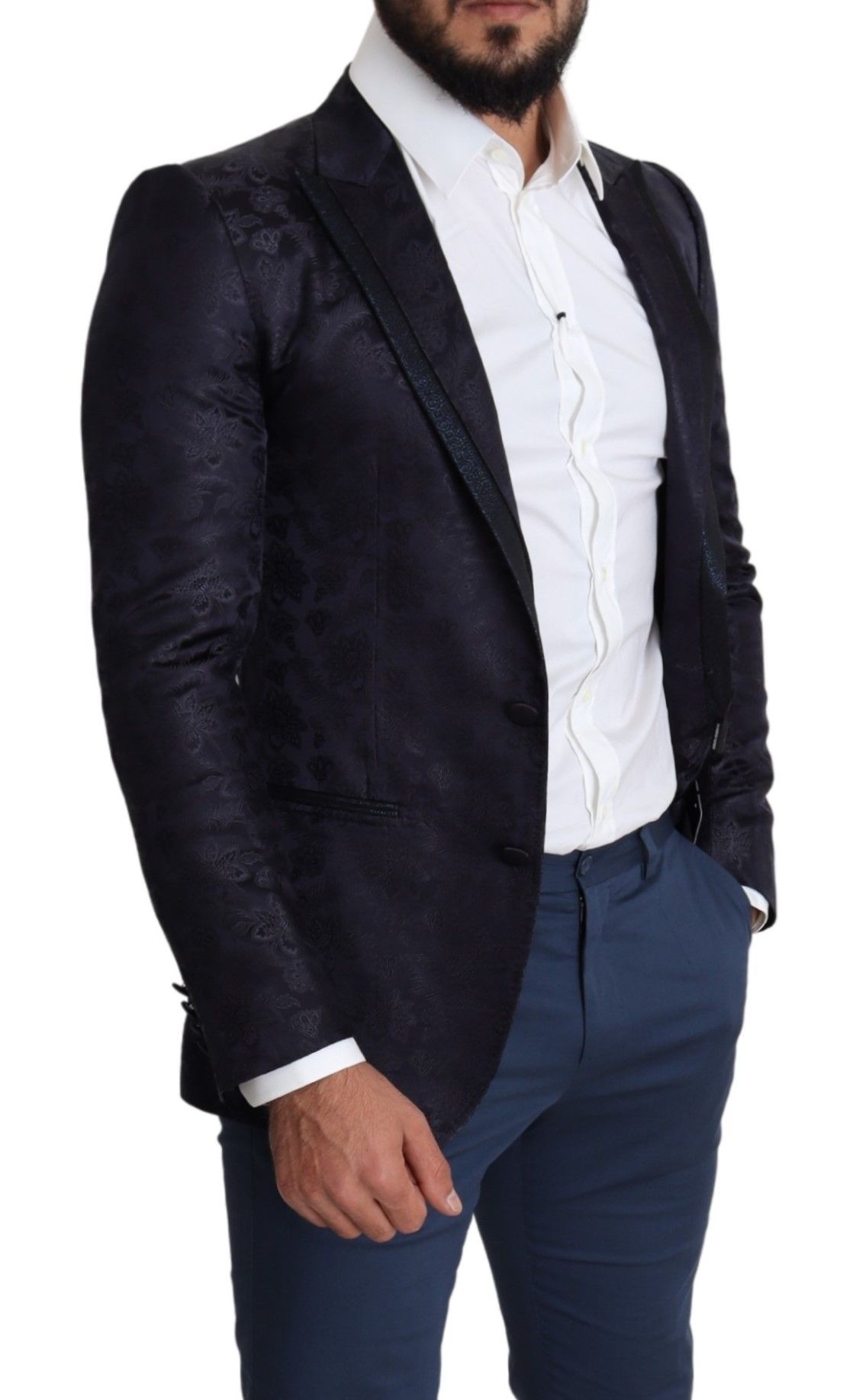 Floral Jacquard Silk Coat MARTINI Men's Blazer - Dolce & Gabbana - Modalova