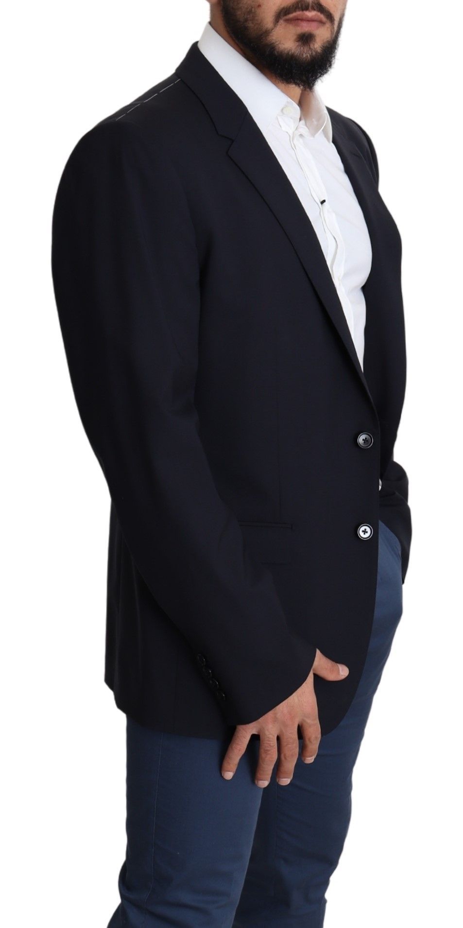 Wool Stretch Men Coat MARTINI Men's Blazer - Dolce & Gabbana - Modalova