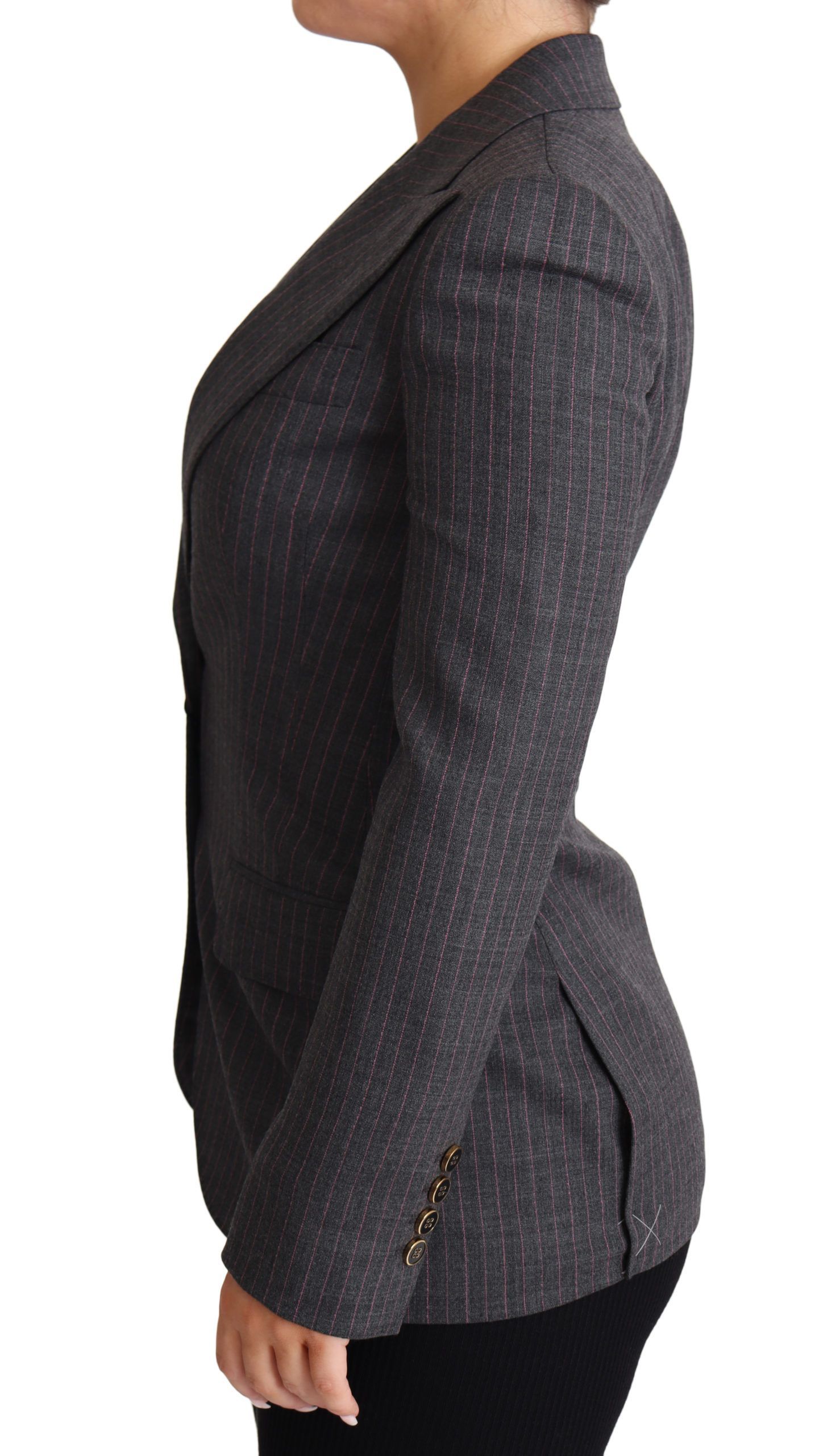 Single Breasted Fitted Blazer Wool Women's Jacket - Dolce & Gabbana - Modalova