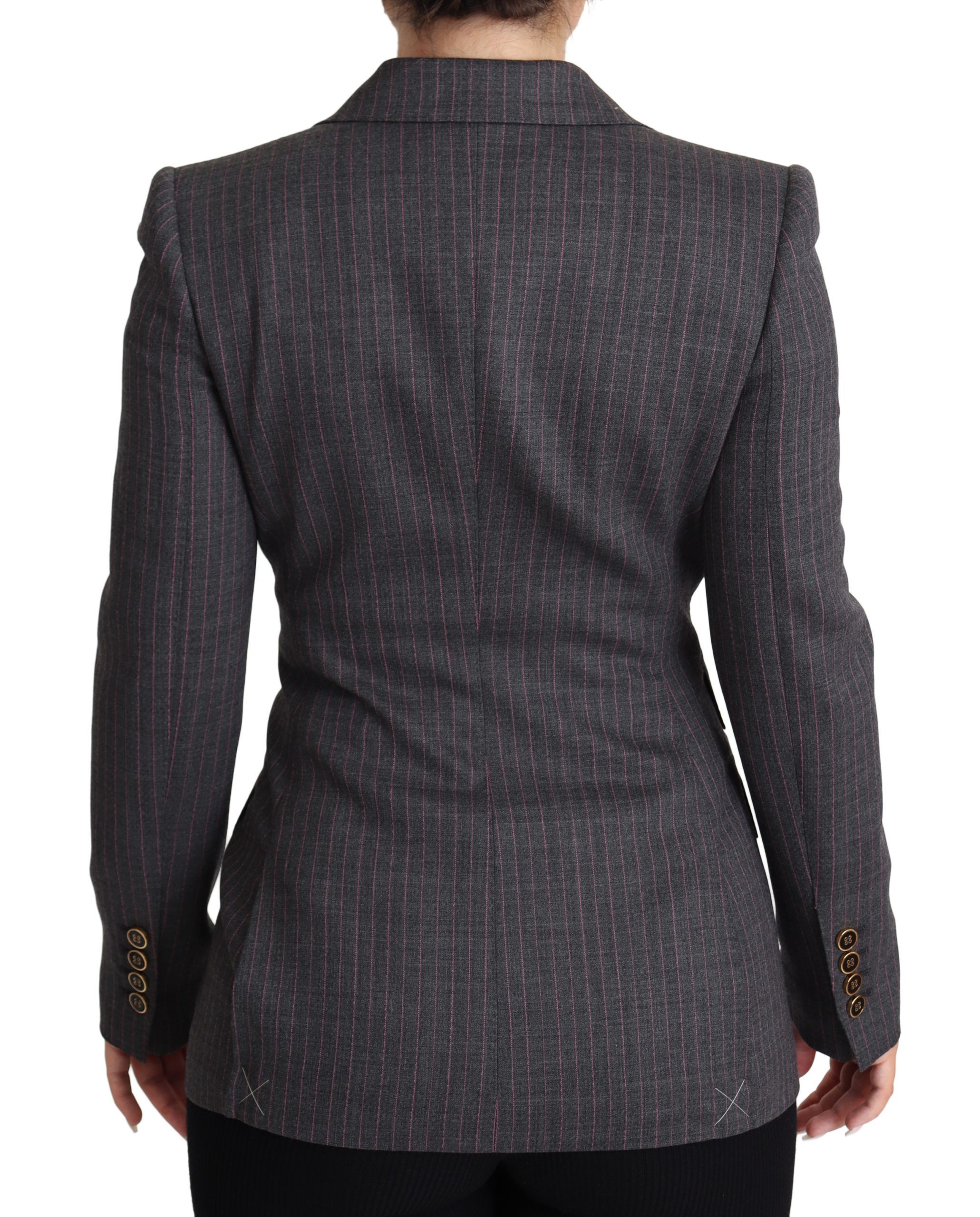 Single Breasted Fitted Blazer Wool Women's Jacket - Dolce & Gabbana - Modalova
