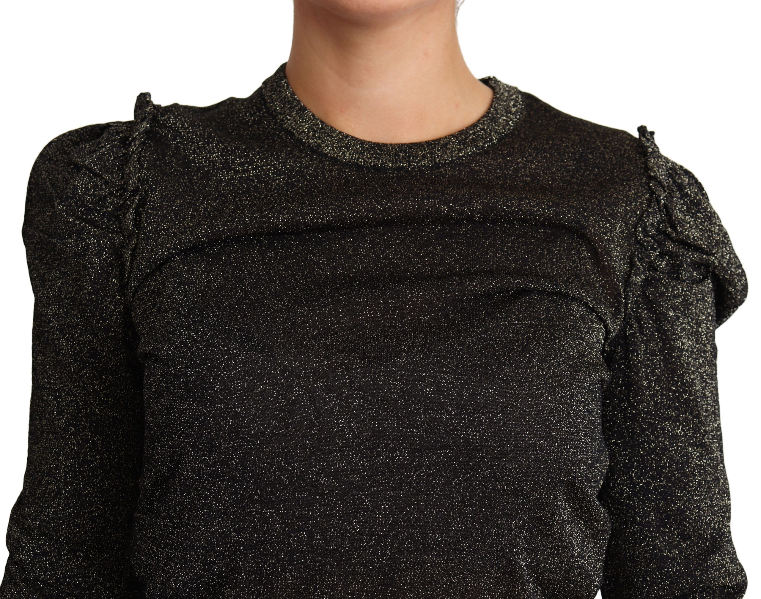 Gold Cropped Women Pullover Women's Sweater - Dolce & Gabbana - Modalova