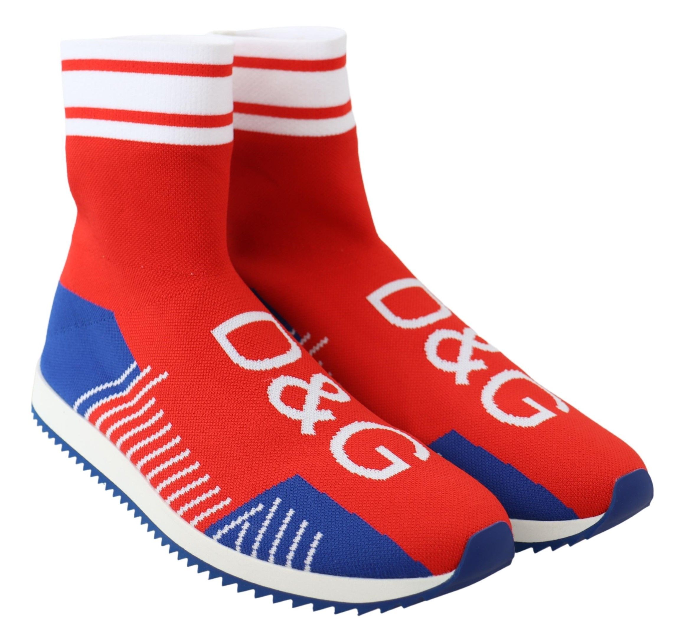 Blue Sorrento Logo Sneakers Socks Men's Shoes - Dolce & Gabbana - Modalova