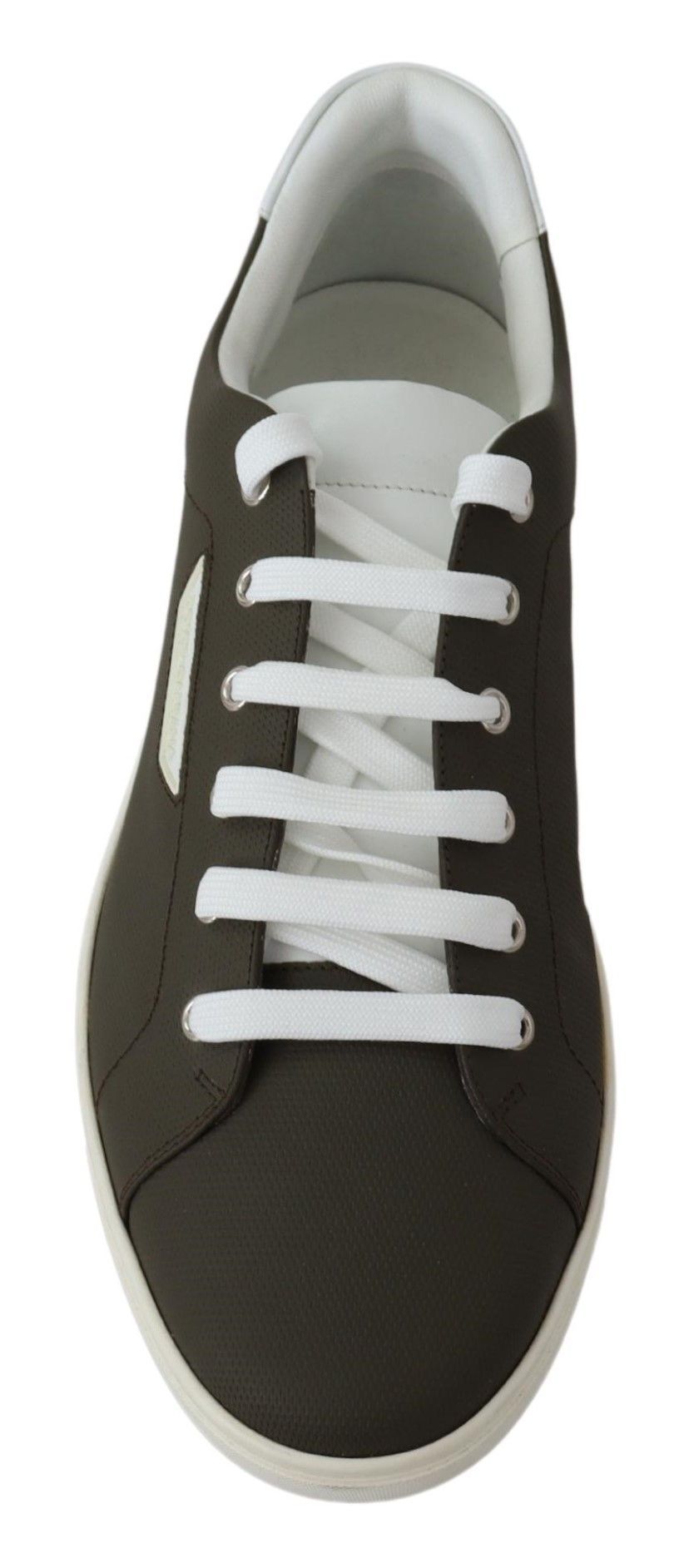 Green Leather Low Top Sneakers Men's Shoes - Dolce & Gabbana - Modalova
