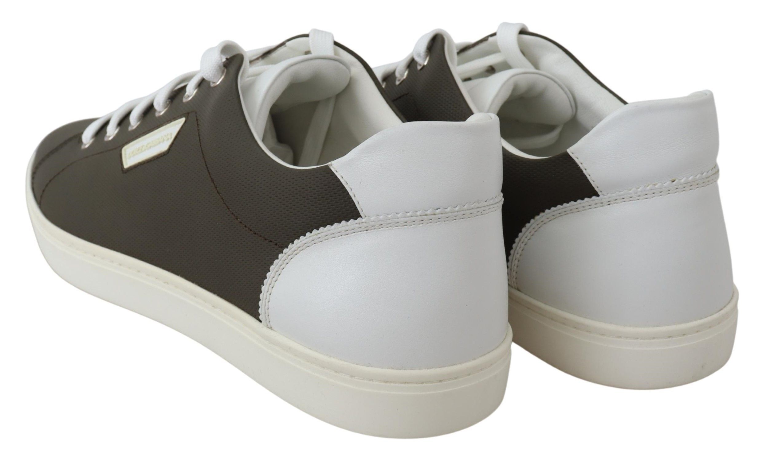 Green Leather Low Top Sneakers Men's Shoes - Dolce & Gabbana - Modalova