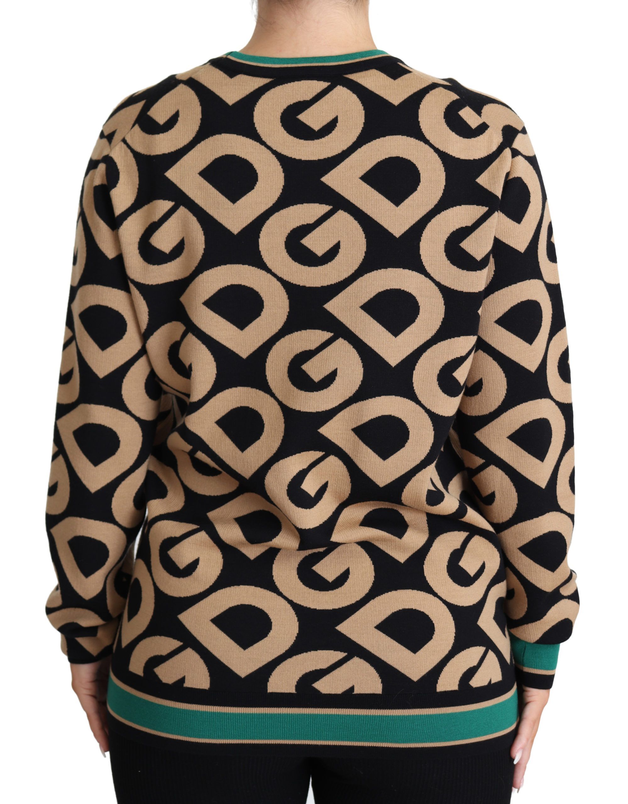 DG Mania Wool Crewneck Pullover Women's Sweater - Dolce & Gabbana - Modalova