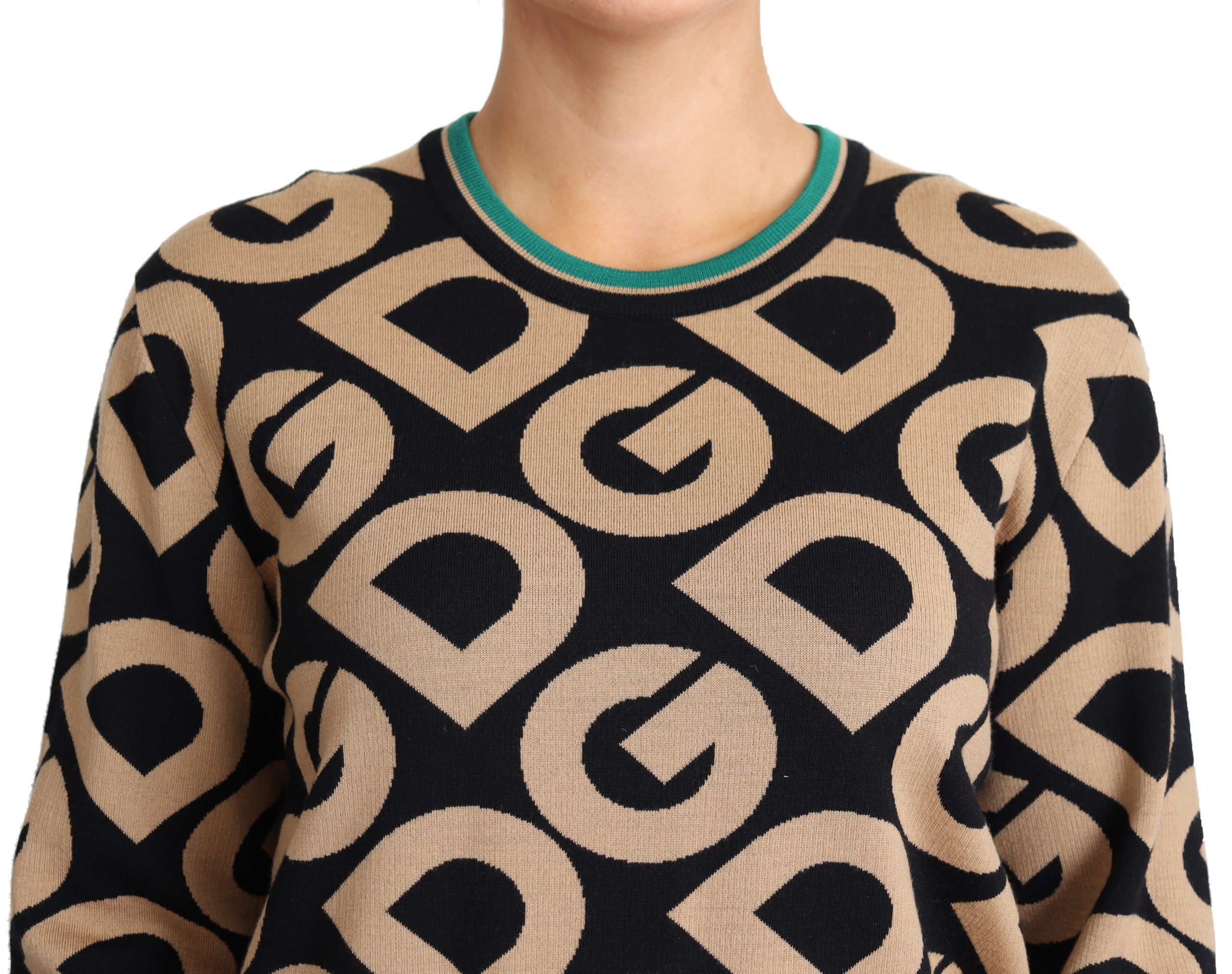 DG Mania Wool Crewneck Pullover Women's Sweater - Dolce & Gabbana - Modalova