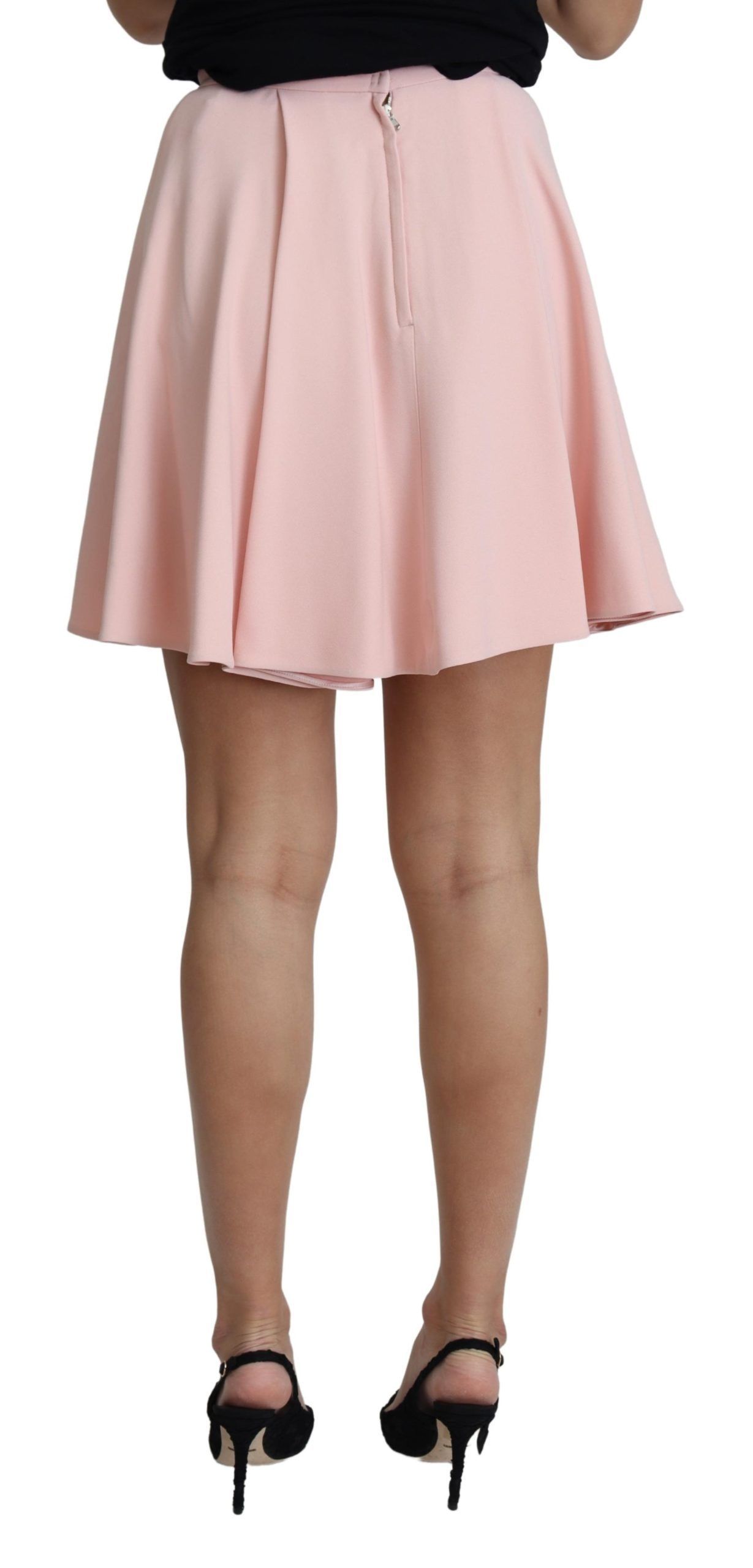 Tuck Pleat Flare A-line Mini Women's Rayon - Dolce & Gabbana - Modalova