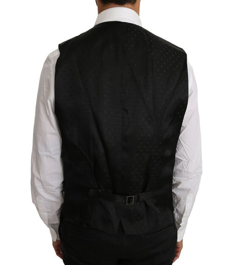 Solid Wool Silk Men's Vest - Dolce & Gabbana - Modalova