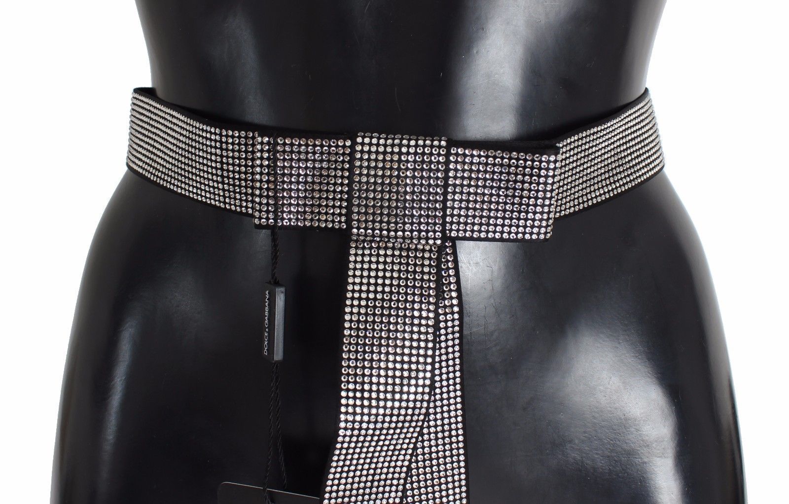 Silk Clear Crystal Bow Waist Men's Belt - Dolce & Gabbana - Modalova