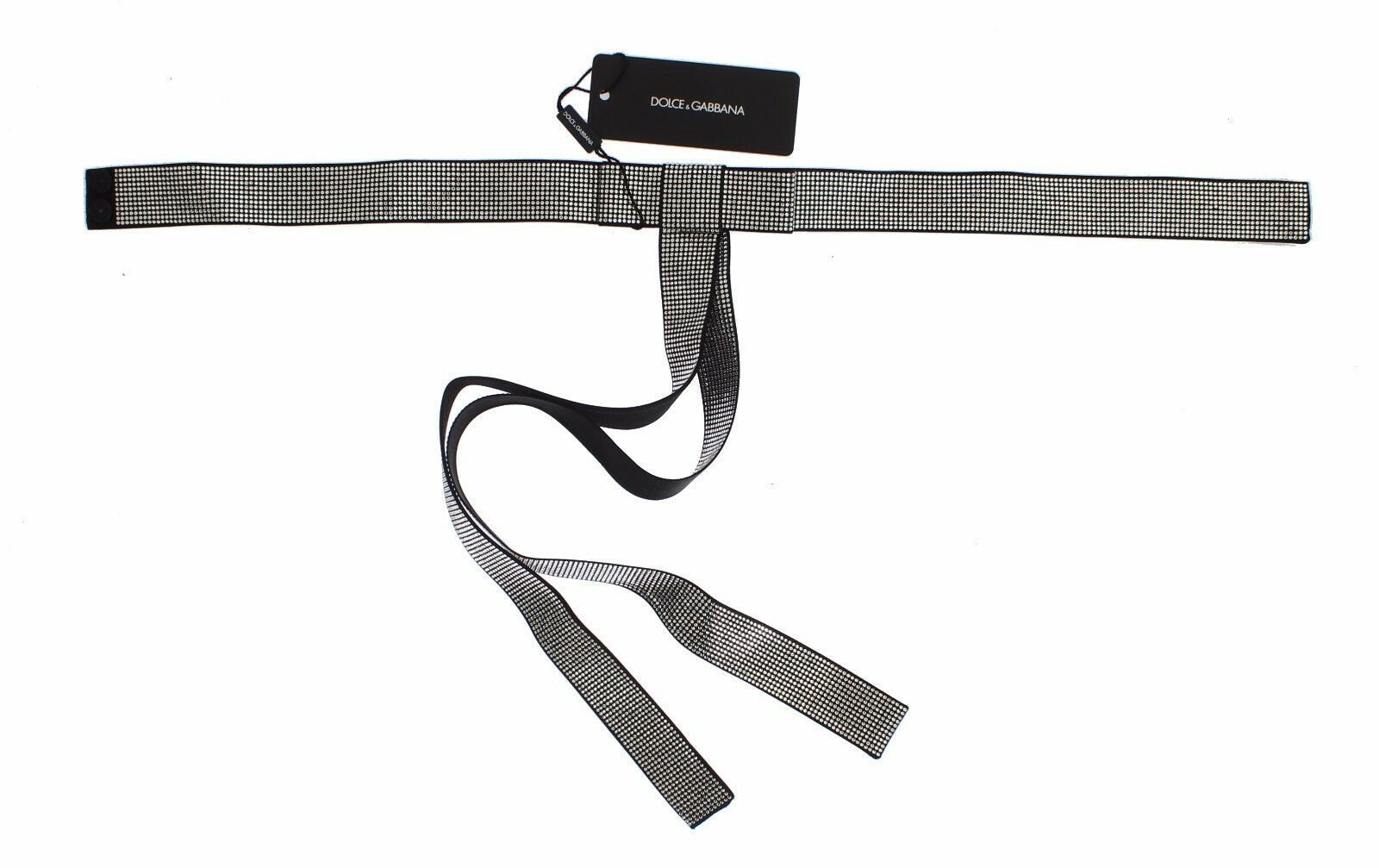 Silk Clear Crystal Bow Waist Men's Belt - Dolce & Gabbana - Modalova