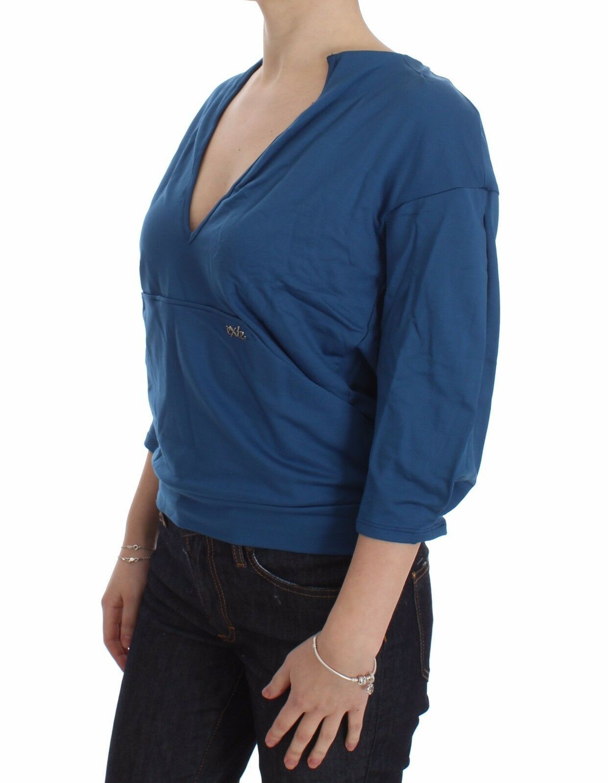 Cotton Top Pullover Deep V-neck Women Women's Sweater - Exte - Modalova