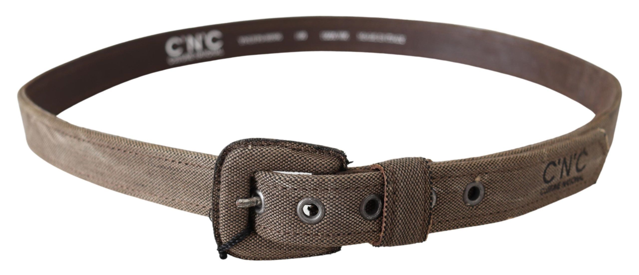 Leather Logo Buckle Waist Men's Belt - Costume National - Modalova