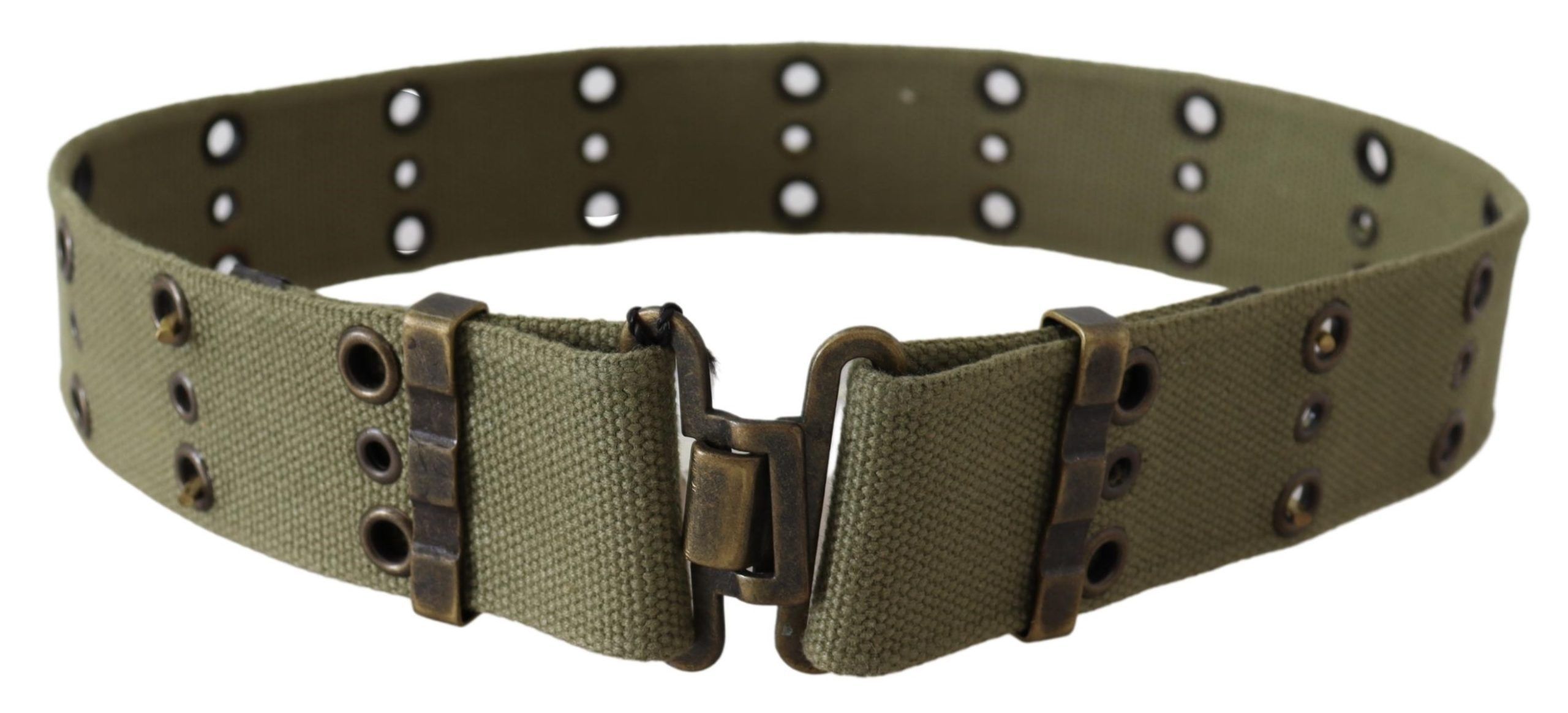 Cotton Rustic Bronze Buckle Women's Belt - Ermanno Scervino - Modalova