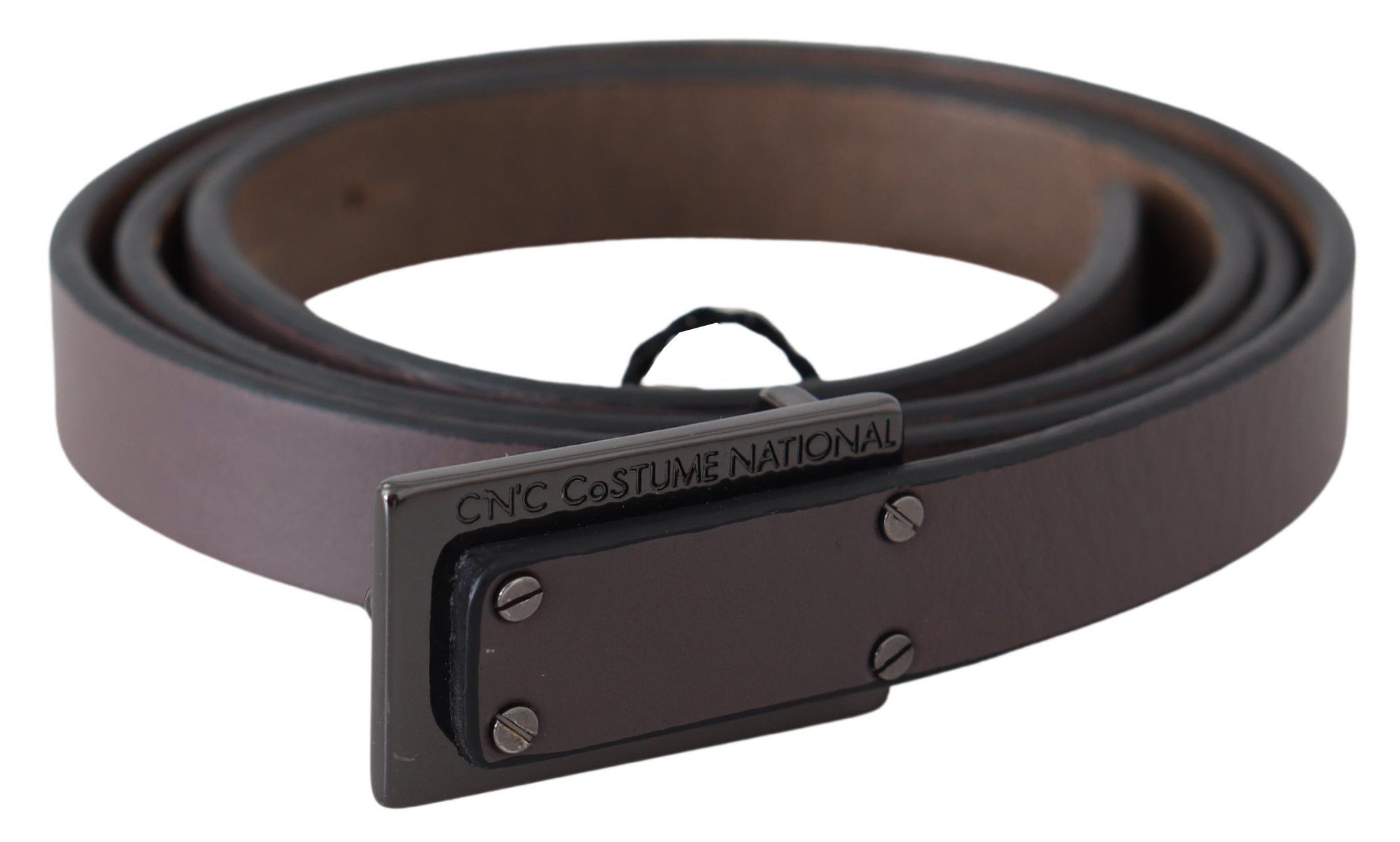 Leather Tactical Logo Buckle Women's Dark - Costume National - Modalova
