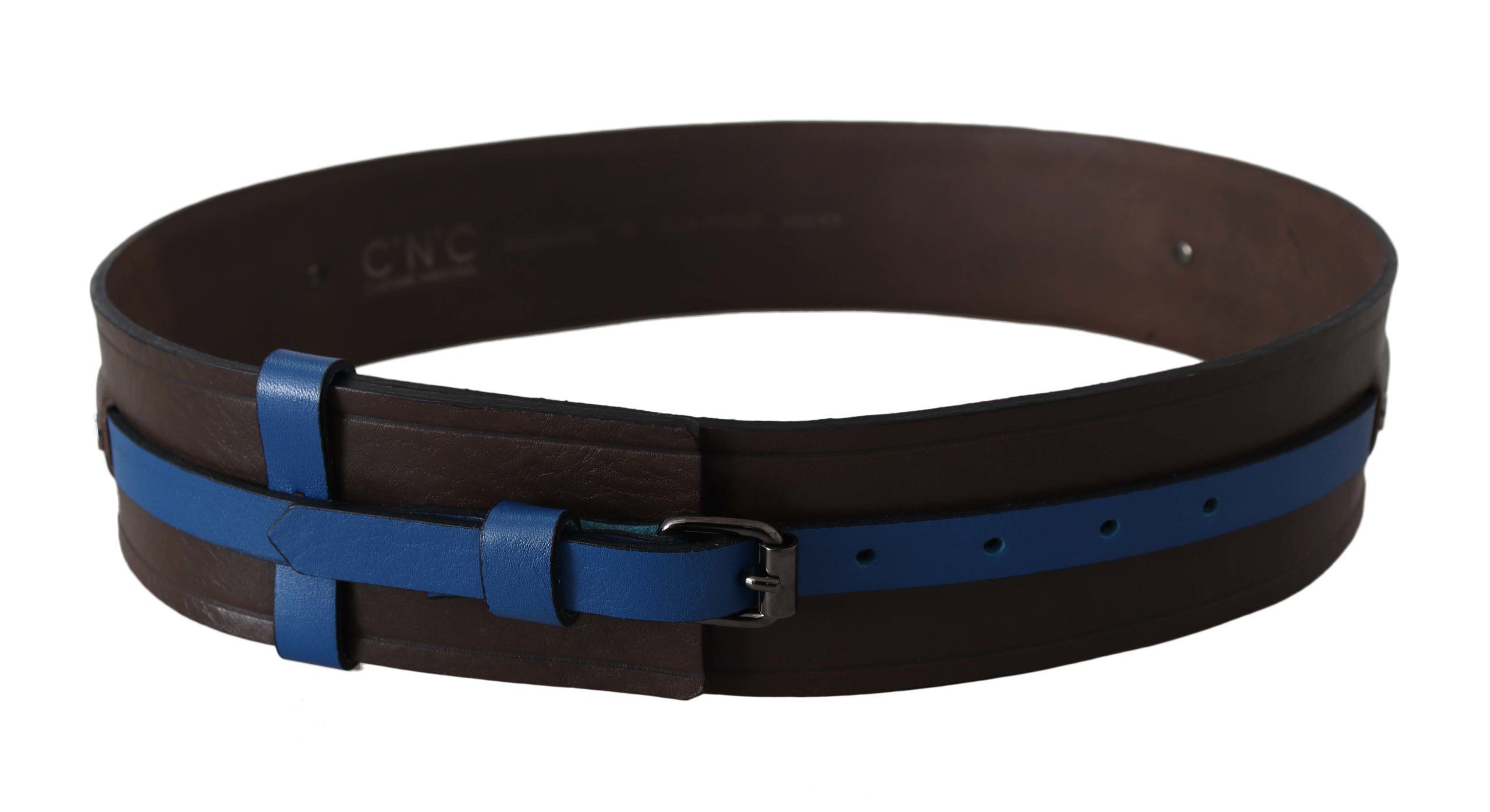 Thin Blue Line Leather Buckle Women's Belt - Costume National - Modalova
